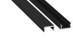 Profile LUMINES type atom black anodized 6,28 m